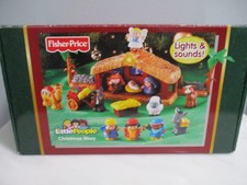 2005 Fisher Price Little People Christmas Story Light Sound Nativity Set In Box