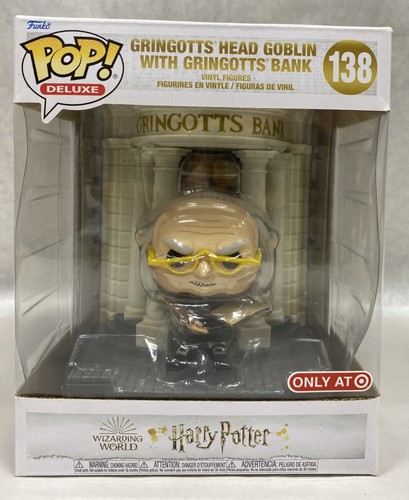 Funko Pop Deluxe Harry Potter Gringotts Head Goblin with Gringotts Bank - Picture 1 of 6