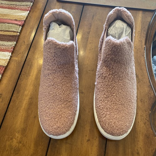 Union bay Women’s Pink, Ankle Height, Fleece Slippers, Size 11 M - Picture 6 of 7