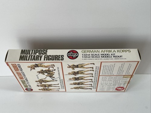 Figuras militares multipose completas Airfix vintage 1/32 alemán Afrika Korps - Imagen 6 de 9