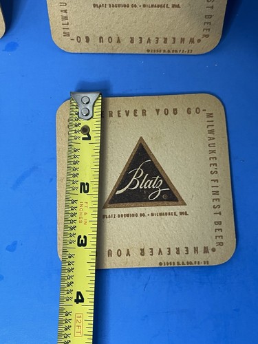 Vintage Blatz-Milwaukee’s Finest Beer & Schmidt’s Of Philadelphia Beer Coasters - Picture 10 of 11