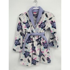 Disney Junior Vamparina Robe White Fluffy Waist Tie girls 8
