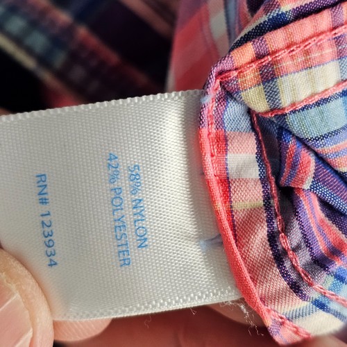 Southern Tide Fishing Shirt Medium Multi Plaid Vented Flap Pocket Button Down - Picture 9 of 10