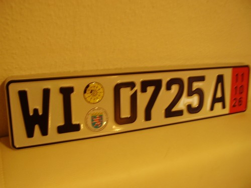 SAMMLERSTÜCK: 2 KFZ Ausfuhrkennzeichen Hessen WI-07 Wie Neu! Sammler! 1a*** - Bild 4 von 5