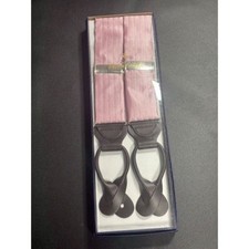 Brooks Brothers NIB Solid Suspenders Pink MSRP 148