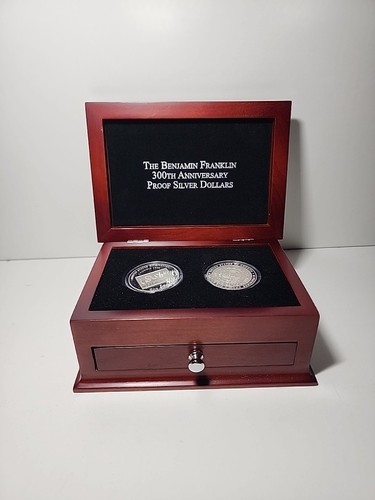The Benjamin Franklin 300th Anniversary Proof Silver Dollars - Picture 13 of 13