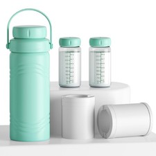 Portable Breast Milk Cooler Bottle, Rapid-cooling Breast Milk, Cooling for 24...