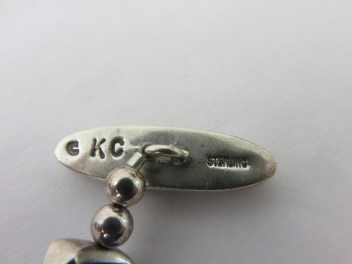 NEW EK Designs Bracelet Sterling Silver Blue Sea Glass Island Pursuit NWOT $285 - Picture 4 of 5