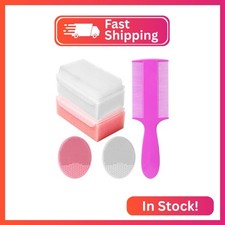 Cradle Cap Brush for Babies, Set of 5 Baby Bath Essentials with Bath Sponge Sili