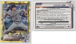 2021 Bowman Chrome Draft Sapphire Edition Yellow /99 Jackson Jobe #BDC-69