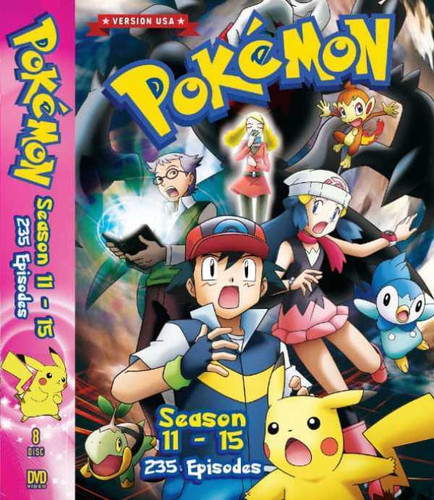 DVD anime giapponese Pokemon Stagione 11-15 Diamante e Perla in bianco e... - Foto 1 di 4