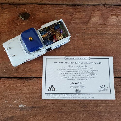 VTG 1957 American Airlines Chevy Pickup Matchbox Yesteryear Collection w/ COA - Picture 11 of 20