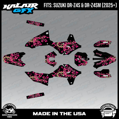 Graphics Kit for Suzuki DR-Z4S DR-Z4SM DRZ4SM 2025 2026 Stim-SMOKE