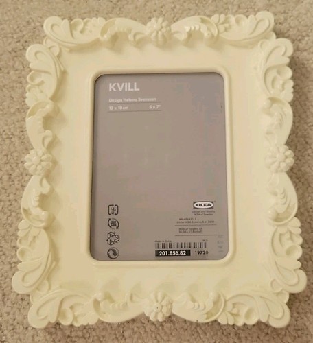 Ikea Kvill Picture Frame Off White Cream Helena Svenson 5X7 Rectangle  - Picture 1 of 15