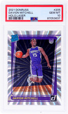 2021 Panini Donruss Davion Mitchell Holo Laser #205 /149 PSA 10 Rookie RC