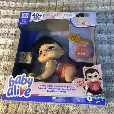 Baby Alive Crawl 'n Play Katie Kat Electronic Crawling Baby Doll