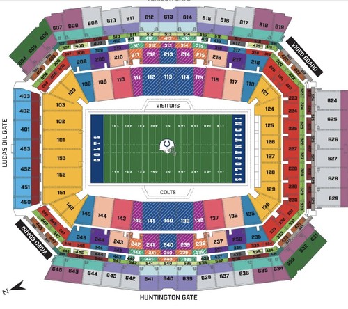 Indianapolis Colts Vs Arizona Cardinals 2 Tickets 10/12/2025 Lower Level - Picture 2 of 2