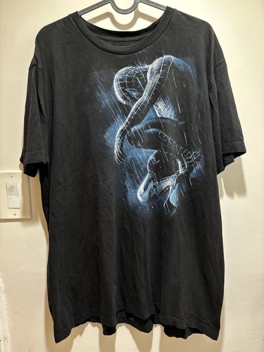 Camiseta negra Marvel Spider-Man 3 Movie Venom 2007 talla XL vintage rara promoción - Imagen 2 de 5