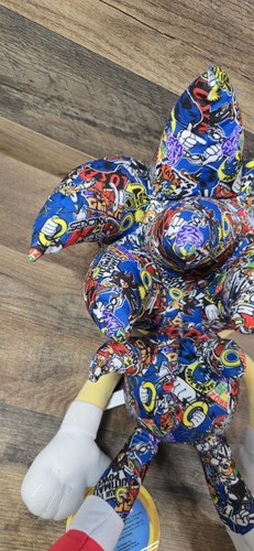 Sticker Bomb Sonic The Hedgehog Soft Toy 18" Plush New w Tag - Picture 8 of 9