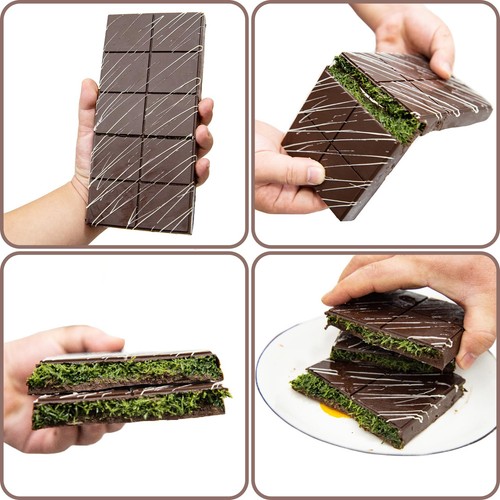 Dubai Chocolate Bar Mold Silicone Chocolate Bar Molds Deep Rectangular 2 Pack - Picture 5 of 6