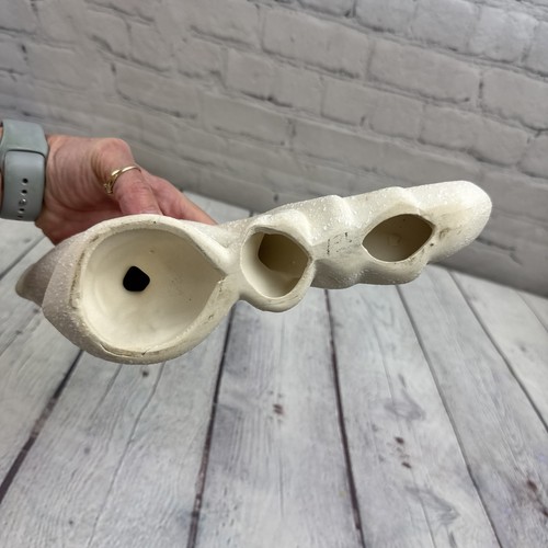 Vintage Mid Century Modern Weiß Spritzgeschirr Pfau Pfau Pfau MCM Deko Figur �� - Bild 5 von 8