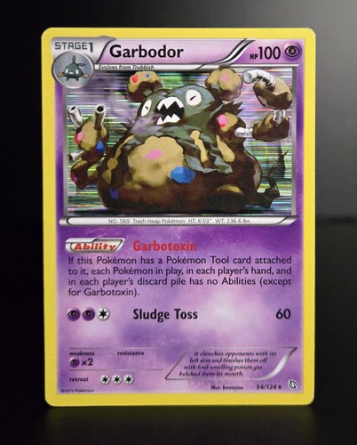 Pokémon TCG - GARBODOR #54 - HOLO RARE - BLACK & WHITE DRAGONS EXALTED 2012 - LP - Picture 1 of 2