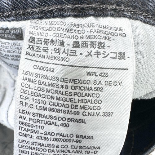 Levis 501 Jeans Herren 33x32 Schwarz Denim Maße 31x29 Made in Mexico - Bild 4 von 10