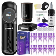 Mast Archer S Wireless Tattoo Gun Pen Machine Fast Charge Battery Complete Kit