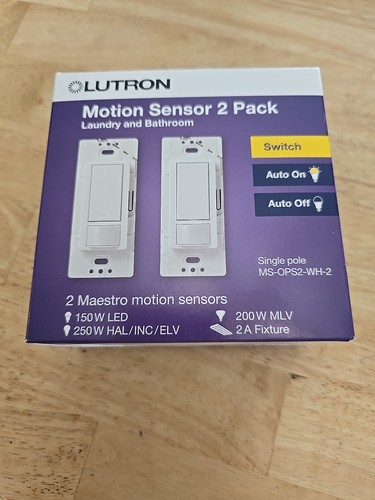 Lutron MS-OPS2-WH-2 Ein/Aus Wandschalter - 2er Pack