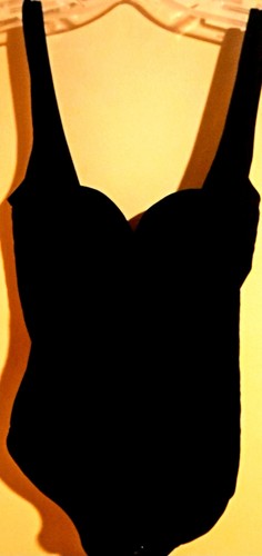 SPORTINO Vintage Retro One Pc Swimsuit Black PINUP AMAZING RARE Lk Unused 16 XL - Picture 12 of 15