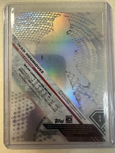 Ivan Rodriguez Auto - ON CARD PUDGE AUTO 2017 Topps High Tek #HT-IR RANGERS HOF - Picture 2 of 2