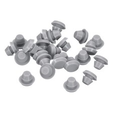 28Pcs Silicone Plugs, Rubber Round Hole Plugs for 5-5.5mm Hole, Grey
