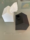 2 Casa Tissue Box Covers - Adorable Farm House Shaped Square Tissue Box Holders
