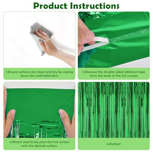 St Patricks Day Decorations - Green Party Backdrop Streamers | St Patricks - Picture 5 of 7