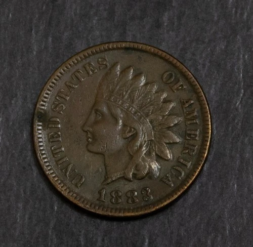 1883 Indian  Cent Choice  VF  Obverse Spot Lot 4646