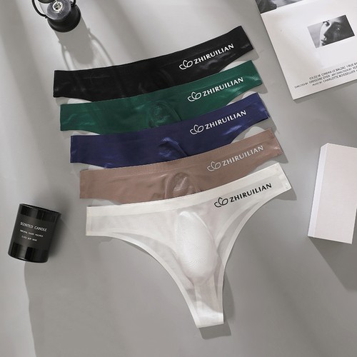Sexy Tanga Ropa Interior Para Hombre Diseño Sin Costuras Tiro Bajo Material Nylon - Imagen 1 de 39