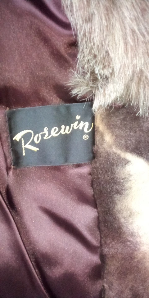 Винтажный 60-х Rosewin "Mod" "Penny Lane" искусственного меха пальто. - Изображение 3 из 4