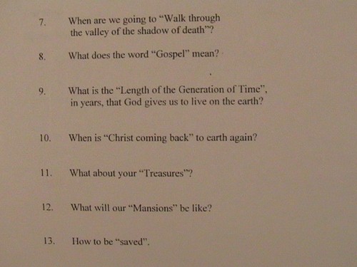 [B4] PAPERBACK *SCARCE* TWELVE QUESTIONS AND ONE STATEMENT By Rev B A Lee  - Picture 3 of 5