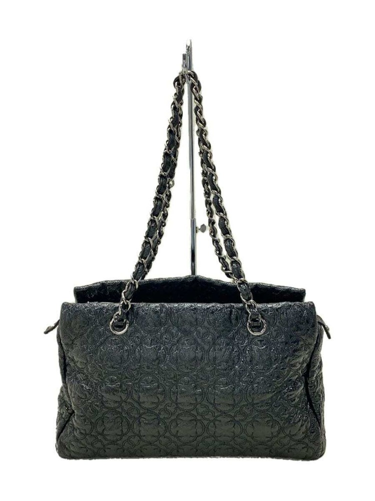CHANEL Camellia Chain Shoulder Bag Shoulder Bag Leather
