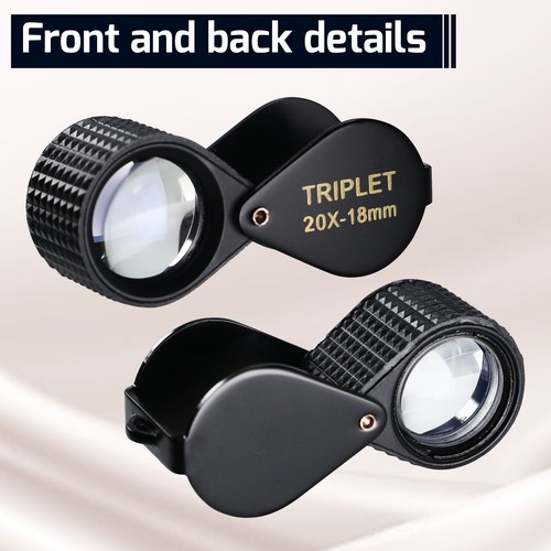(10X / 20X / 30X) Magnifier Jeweler Loupe 18mm Optical Triplet Lens for Jewelers - Picture 18 of 27