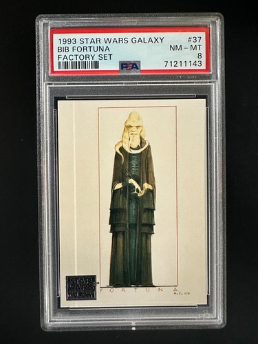 1993 Star Wars Galaxy #37 - Bib Fortuna - Factory Set - PSA 8 - Picture 1 of 2