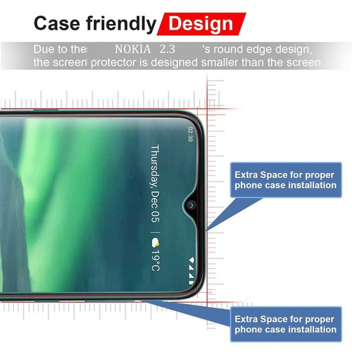 Tempered Glass Screen Guard Protector For Nokia 1.3 2.3 5.3 8.3 6.2 7.2 (2 Pack) - Picture 11 of 11