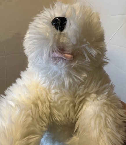 Build A Bear BABW White Shaggy Scotty Terrier Dog Plush 15" With Barking Sound - Picture 11 of 11