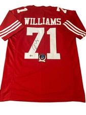 TRENT WILLIAMS SIGNED SAN FRANCISCO 49ERS JERSEY BECKETT BAS COA W876303