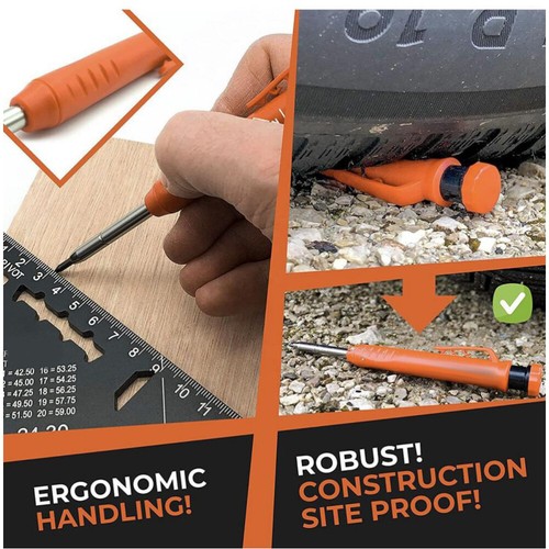 18Pcs Tracer Pencil Refills Carpenter Pencil Refills Replacement Pencil Refills - 第 12/12 張圖片