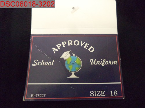 NWOT - Approved School Uniform Girls' Black Adjustable Waist Pant, Size 18 - Picture 8 of 8