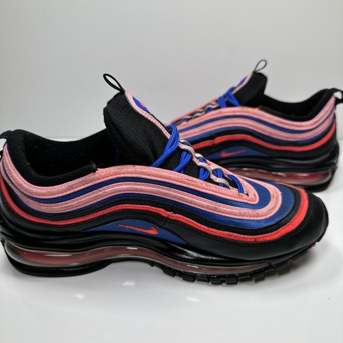 Nike Air Max 97 GS Shoes Black Pink Racer Blue Womens Sz 8.5 Sneakers - Picture 4 of 8