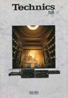 TECHNICS - BROCHURE CATALOGUE CATALOGO KATALOG - 1988 1989 - Language: DEUTSCH