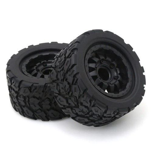 Neumático Monster Stunt Truck 4 piezas 1/10 12 mm y 14 mm hexagonal para granito TRAXXAS MAXX ARRMA - Imagen 4 de 13
