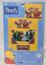 Counted Cross Stitch Kit:  Winnie The Pooh Friends are Fun Magnets Leisure Arts